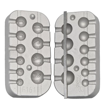 Cseburaska ólom öntóforma 2 g-től 16-ig