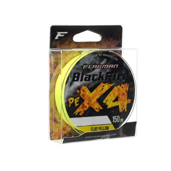 BlackFire PE X-4 150m 0.10mm fluoreszkáló sárga zsinór
