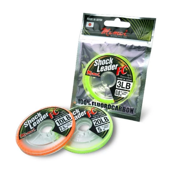 Momoi Shock Leader FC 15m 0.46mm 30lbs 100% víztiszta fluorocarbon előkezsinór