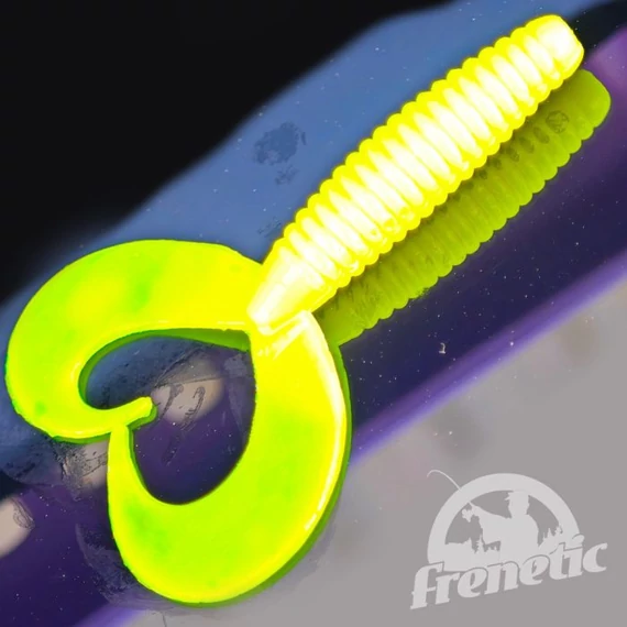 FRENETIC TWISTER KÉTFARKÚ Fluo sárga 7cm